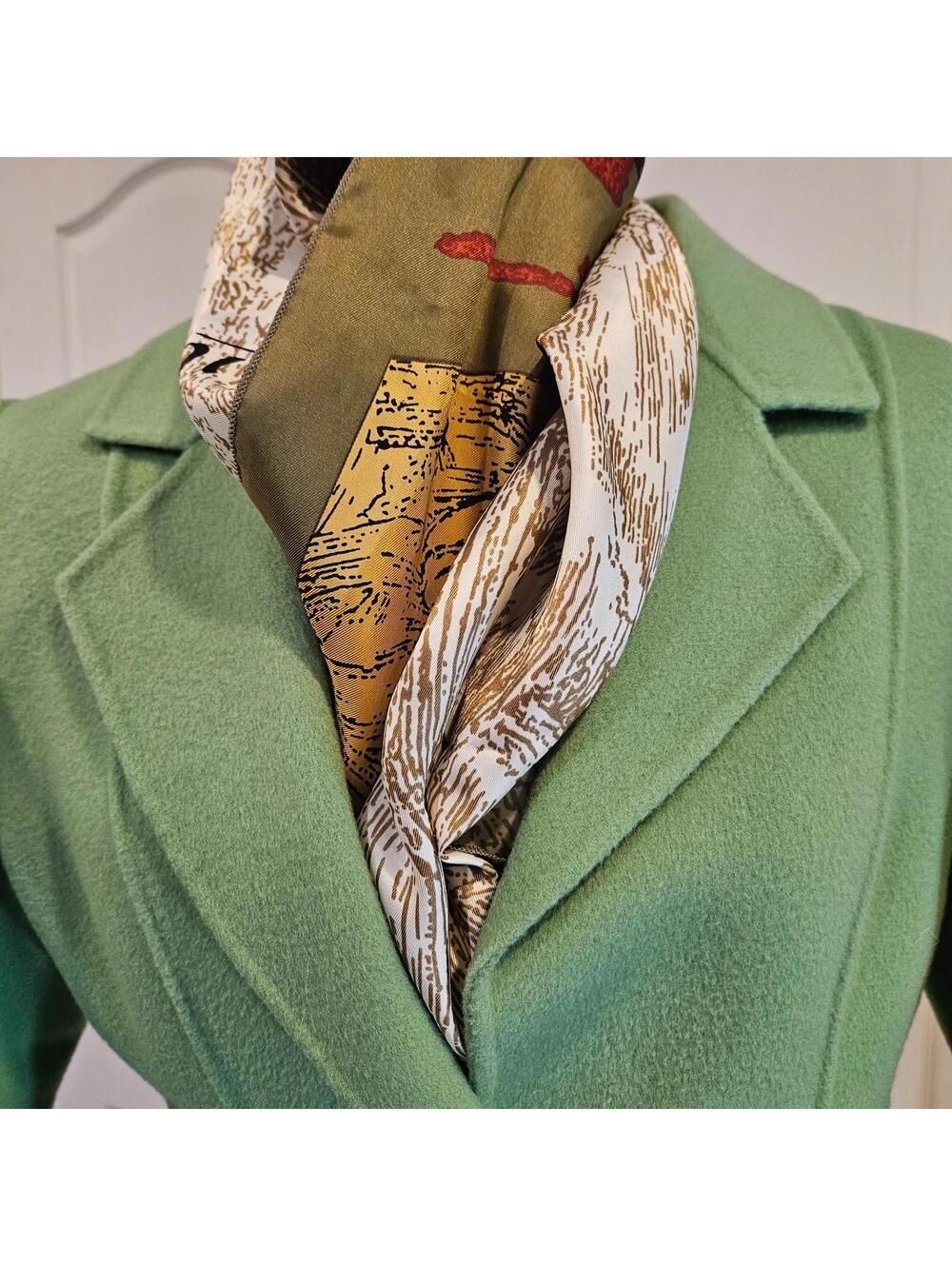 Vintage Classic 80's Jax Woman's Boiled Wool Blazer Green Tailored Classic Sz10